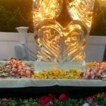 wedding food displays windows on the lake